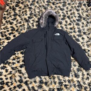 The North Face Men's Black Jacket with Fur Hood
